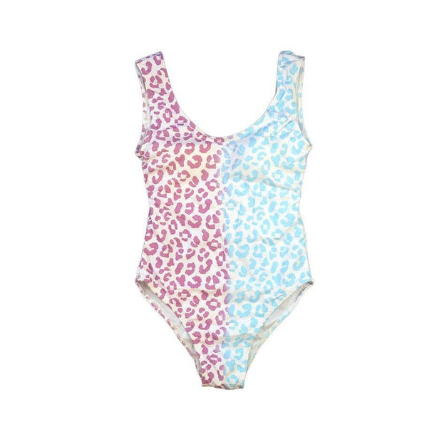 cheetah Print color changing one piece swimsuit - Kameleon Swim