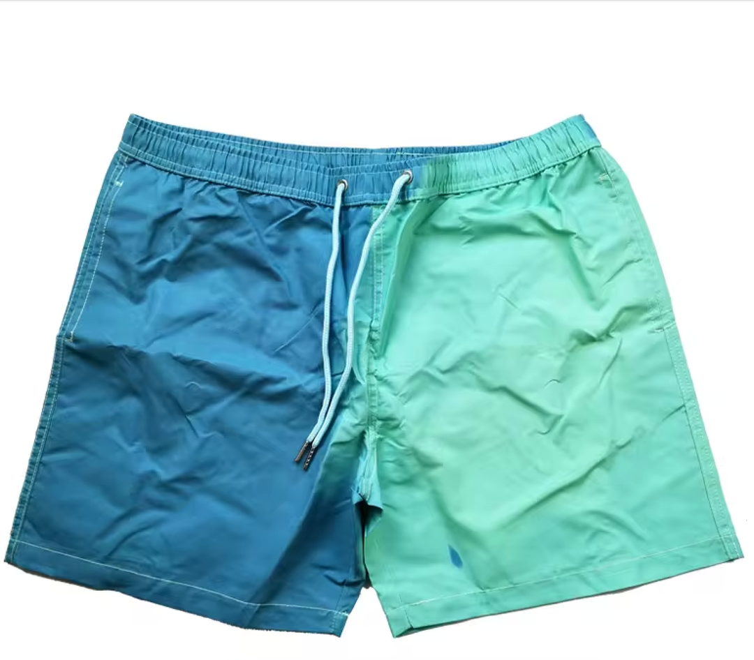 Sea foam color changes when temperature is increased. This color goes from a darker blue to a lighter sea green color.  Kameleon Swim