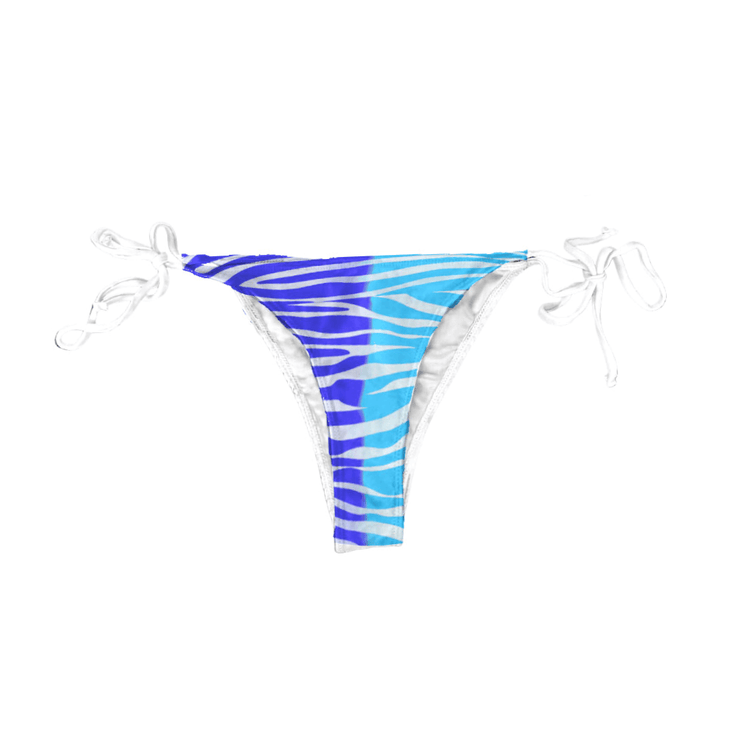 Color Changing Zebra Print String Tie Bottom - Kameleon Swim