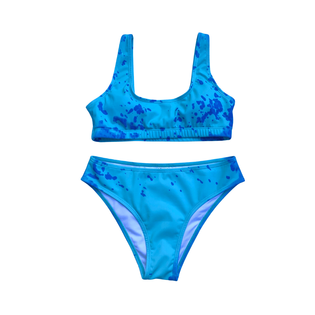 Color Changing Girls Two Piece Solid Kameleon Swim